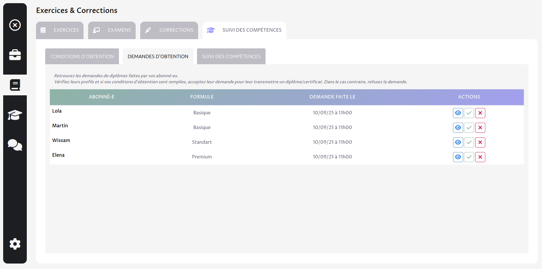 a mobile with different sections
