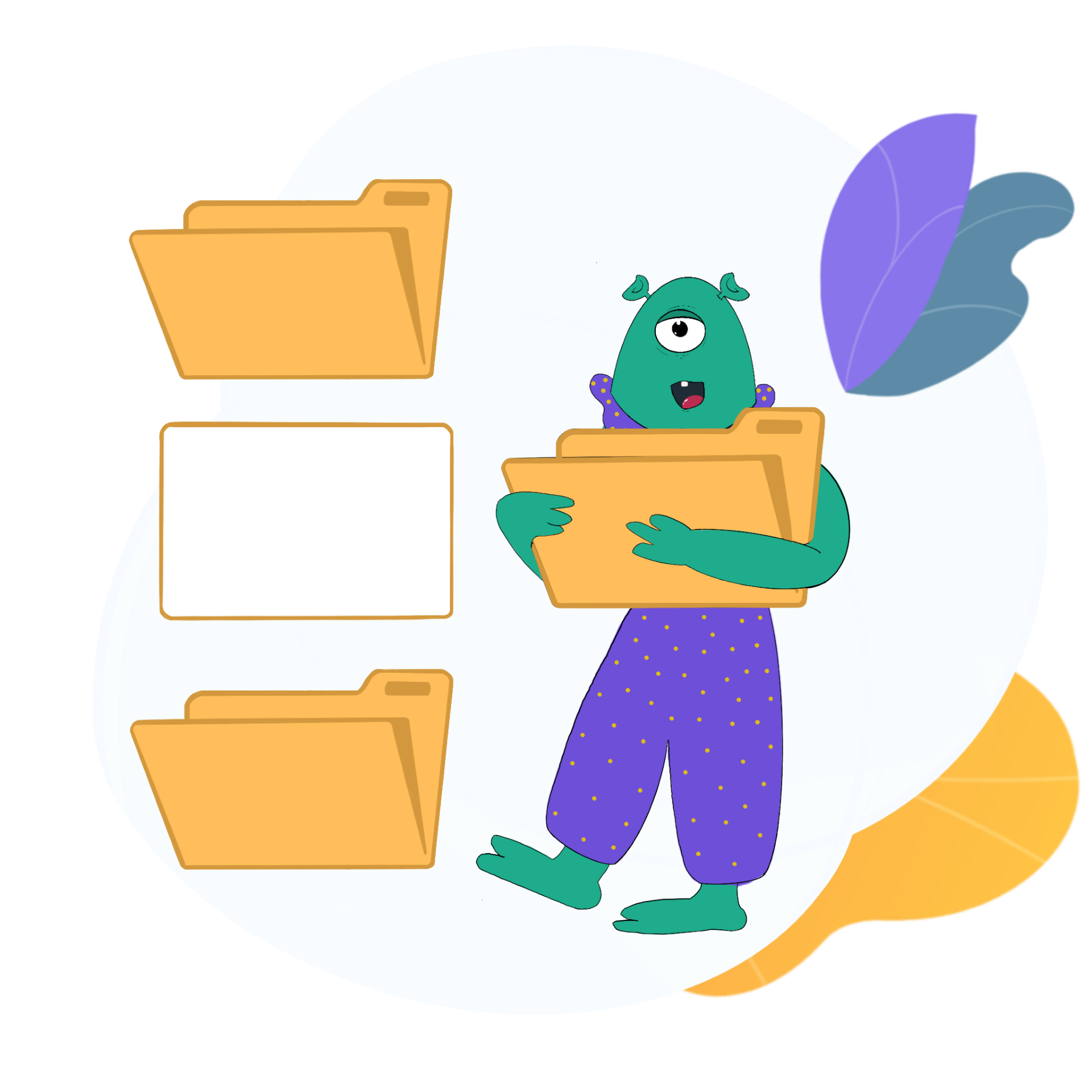 a mobile with different sections