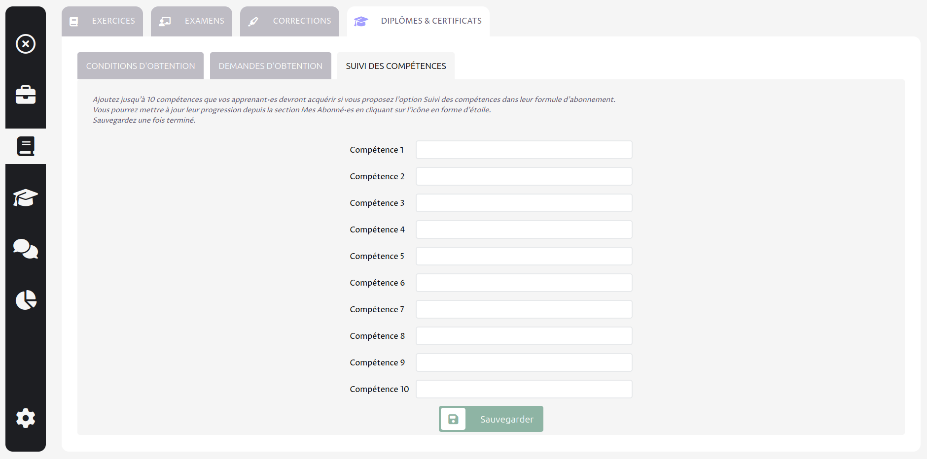 screenoshot from the forum feature showing messages